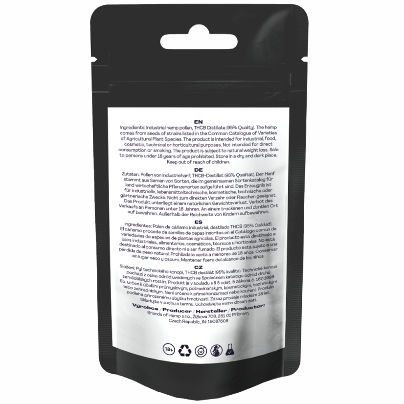 Canntropy THCB Hash Cannaloupe Haze, THCB 95% kvalitāte, 1 g - 5 g