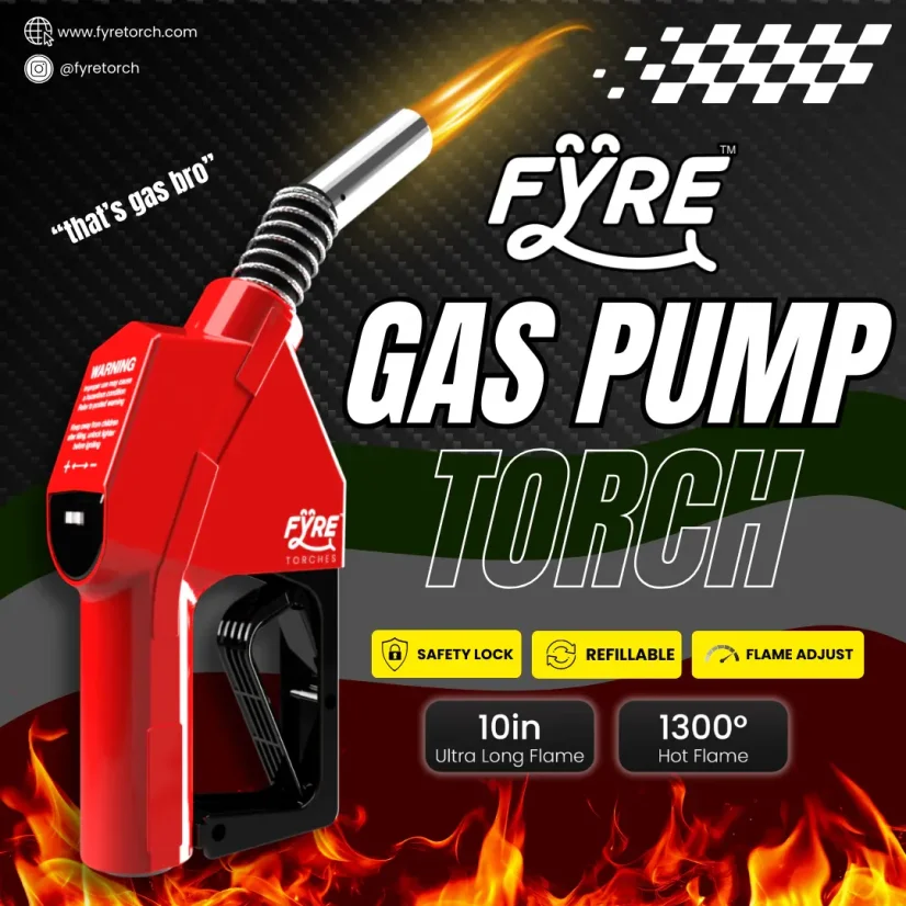 Smyle Labs „Gas Pump“ formos degiklis, užpildomas ir su reguliuojama liepsna