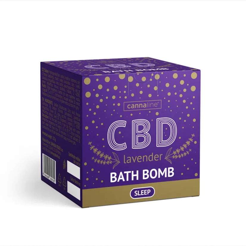 Cannaline CBD miega vannas bumba ar lavandu