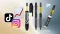 On the left: TikTok and Instagram icons, a rising graph; on the right: Penjamin Marker, Pen and Smyle Labs Lip Balm; bottom right: Canatura Wholesale logo.