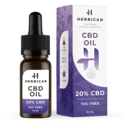 Herbican CBD eļļa bez THC, 20%, 10 ml