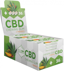 MediCBD Mango CBD Kaugummi (36 mg CBD), 24 Schachteln im Display, 408 g