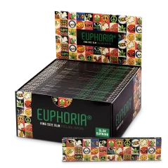 Euphoria King Size Slim Groovy Rullepapir - Eske med 50 stk