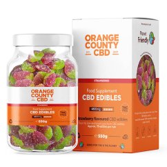 Orange County CBD Żelki Truskawki, 70 szt., 4800 mg CBD, 550 g