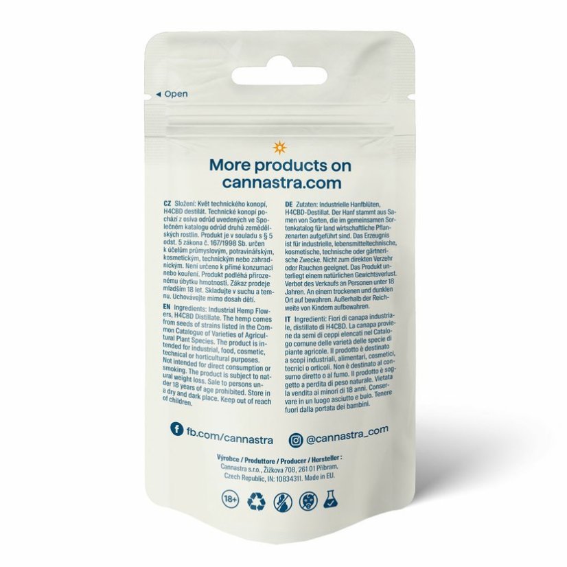 Cannastra H4CBD Flower Cloud Giant (Blueberry) 40%, 1 g - 100 g