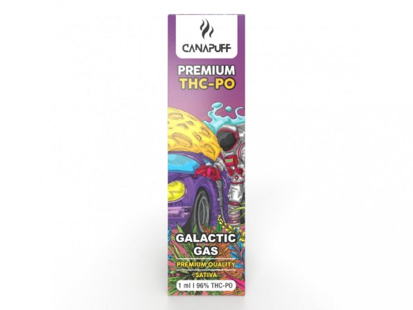 premium thc disposable vape CanaPuff Galactic Gas Pen, 96 % THCPO, 1 ml GEEK BAR PULSE 9000 Graham Twist FLAVOUR:PEACH ICE