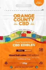 Orange County CBD Mini Grab Bag Cubes, 100 mg CBD, 6 pcs, 25 g