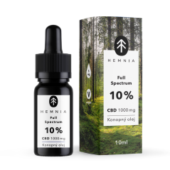 Hemnia Full Spectrum CBD Hemp Oil 10%, 1000mg, 10 ml