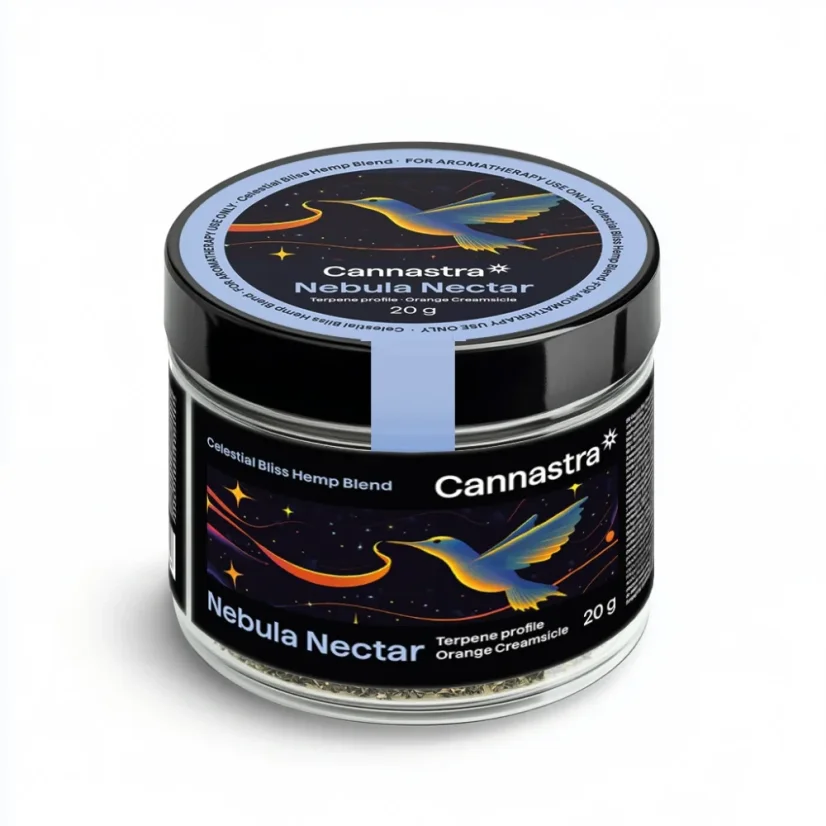 Cannastra Kaņepju maisījums - Nebula Nectar maltie ziedi, apelsīnu krēmsicle (20 g)