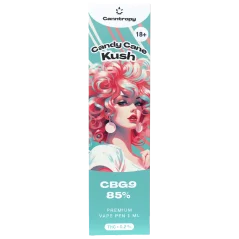 Canntropy CBG9 Kertakäyttöinen Vape Pen Candy Cane Kush, CBG9 85 % laatu, 1 ml