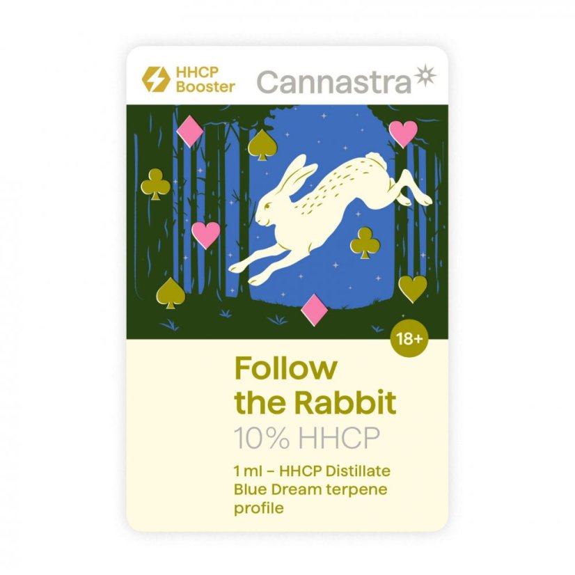 Cannastra HHCP Cartridge Follow the Rabbit (Blue Dream), 10 %, 1 ml