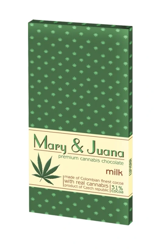 Euphoria Mary & Juana piena šokolāde ar kaņepju sēklām, 32% kakao, 80 g