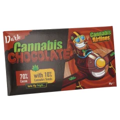 Cannaline Cannabis Airlines Dark Chocolate, 80 g, 20 pcs/Display Box