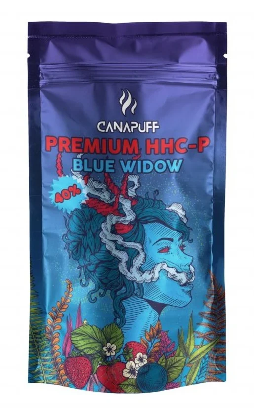 CanaPuff - BLUE WIDOW 40 % - Premium HHCP Zieds, 1g - 5 g
