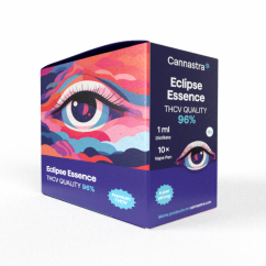 Cannastra THCV Disposable Vape Pen Eclipse Essence, THCV 96% quality, 1 ml - display box of 10 pcs