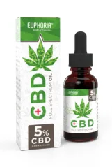 Euphoria CBD eļļa 5% 10ml, 500mg