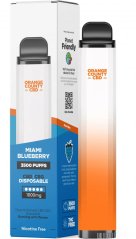 Orange County CBD Vape pen Miami Blueberry 3500 Puff, 600 mg CBD, 400 mg CBG, 10 ml