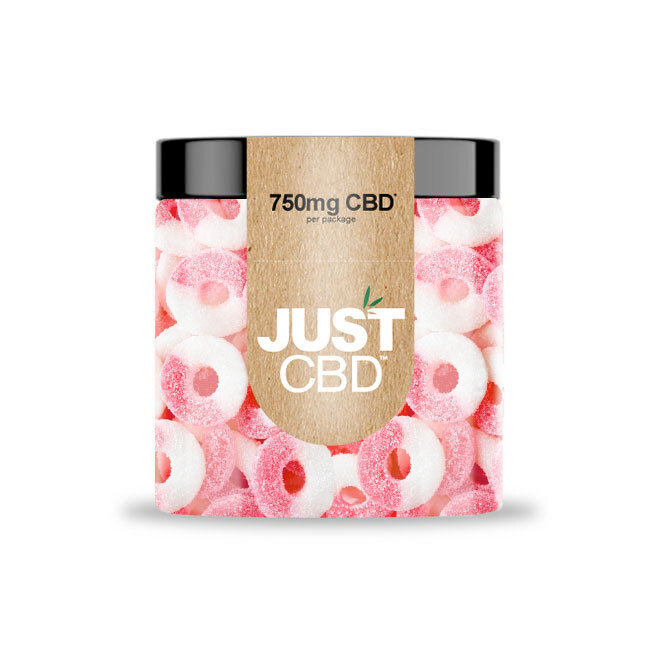 JustCBD Gummies melones gredzeni 250 mg - 3000 mg CBD