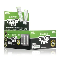HEMPER Glass Filter Tips, 10 mm (10 pcs/display box)