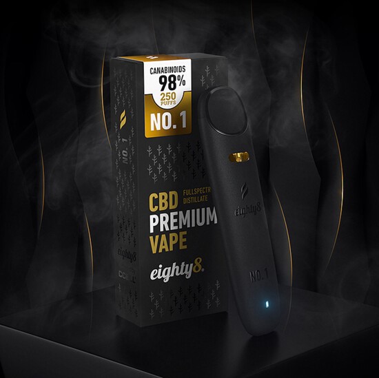Eighty8 CBD Vape No. 1, 98 % CBD, 2 ml