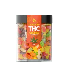 CanaPuff THC+ Gummies Orange, THC mazāk par 0%, 10-50 gab.