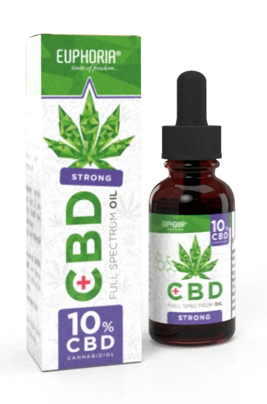 Euphoria CBD eļļa 10%, 10ml, 1000 mg