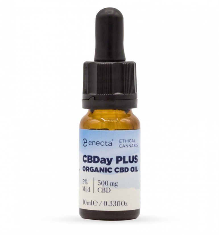 Enecta CBDay Plus Mild Full Spectrum CBD eļļa 5%, 500 mg, 10 ml