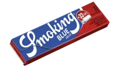 Smoking Paper Blue King Size Rolling Papers + Filters, Display box 24 pcs
