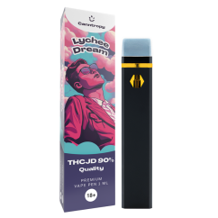 Canntropy THCJD Vape Pen Lychee Dream, THCJD 90% kvalitāte, 1 ml