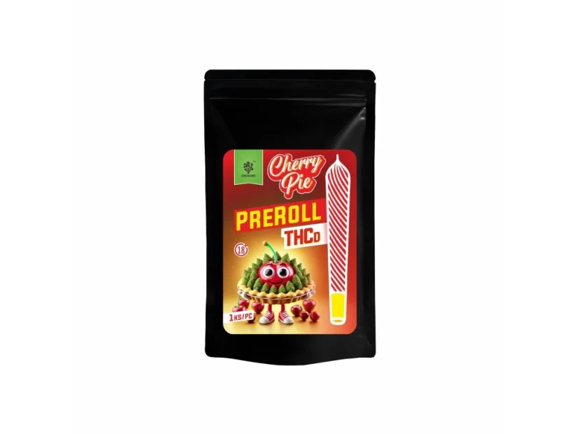 Czech CBD THCD Preroll Cherry Pie, 1 pc Czech CBD THCD Preroll Cherry Pie, 1 pc