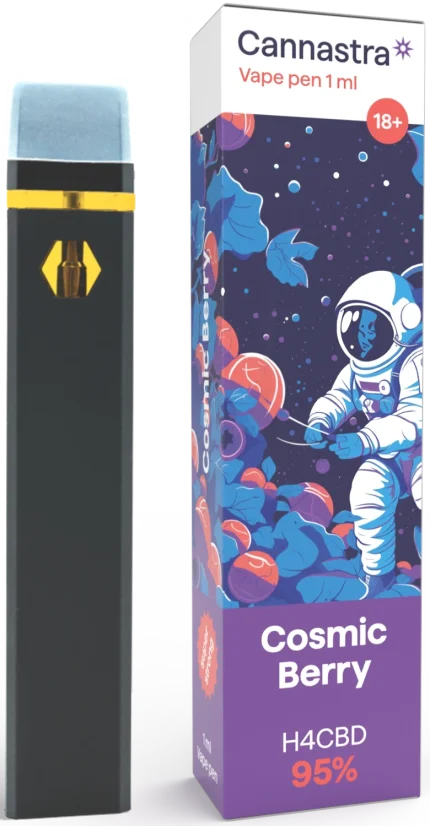 Cannastra H4CBD Disposable Vape Pen Cosmic Berry, H4CBD 95 %, 1 ml