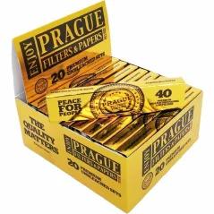 Prague Filters and Papers - King Size Papīri un Filtri - Nebalināts Komplekts - Kārba ar 20 gab.