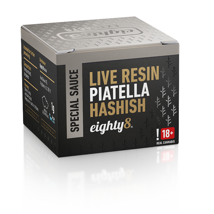 Eighty8 CBD Live Resin Piatella, 63% CBD, 1 g