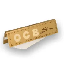 OCB Gold Slim King Size Rolling Paper, Display box 50 pcs