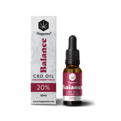 Happease Balance CBD Oil Strawberry Field, 20% CBD, 2000 mg, 10 ml
