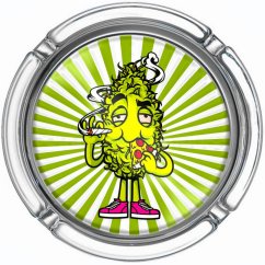 Best Buds Мала стаклена пица са пепељаром