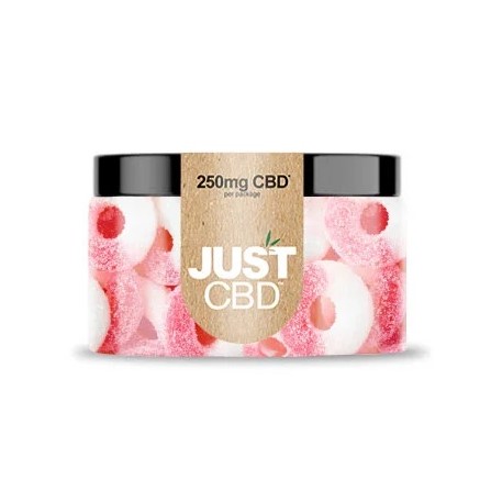 JustCBD Gummies melones gredzeni 250 mg - 3000 mg CBD