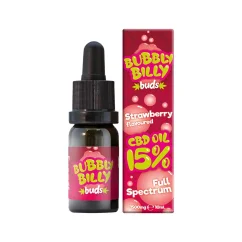 Bubbly Billy Buds CBD eļļa zemeņu, 15% CBD, 1500 mg, 10 ml