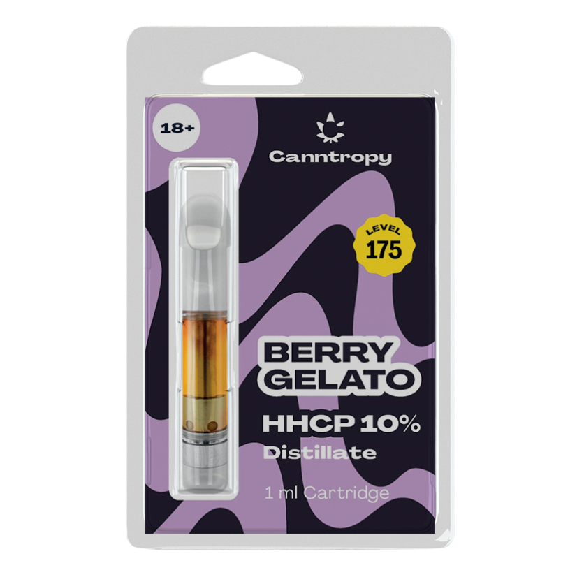 Canntropy HHCP Cartridge Berry Gelato — 10% HHCP, 85% CBD, 1 ml