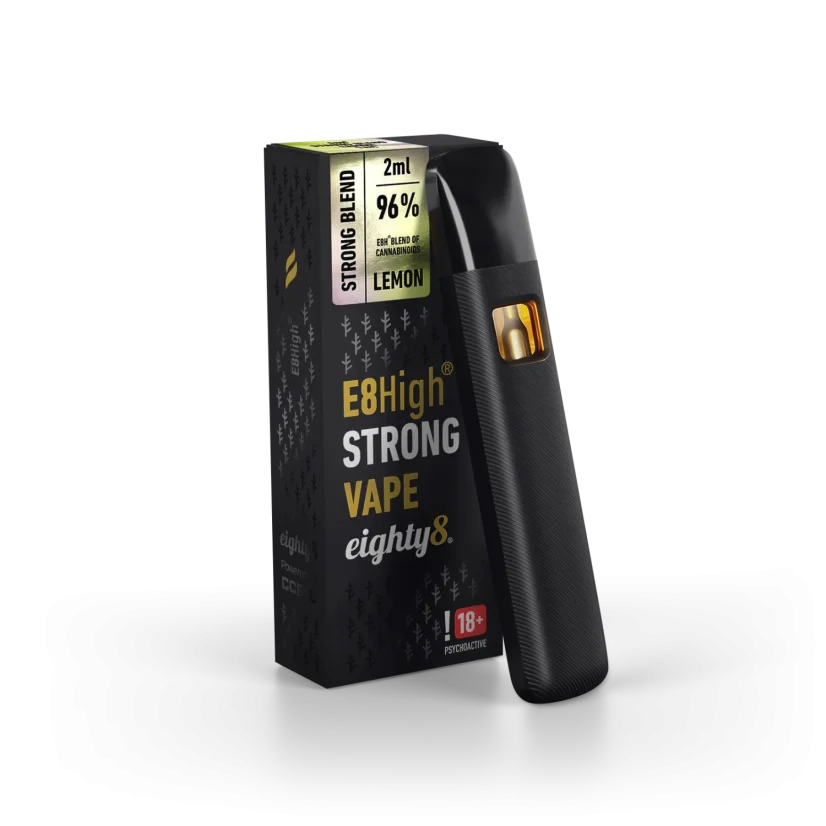 Eighty8 E8High Vienreizlietojamā Vape Lemon, 96 % E8High, 2 ml
