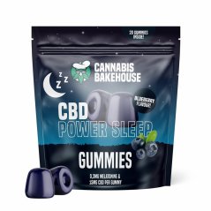 Cannabis Bakehouse CBD Power Sleep Gummies 300 mg, 20 pcs x 15 mg CBD, 58 g