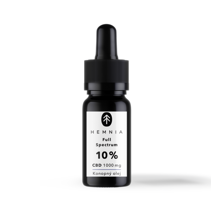 Hemnia Pilna spektra CBD kaņepju eļļa 10%, 1000mg, 10 ml