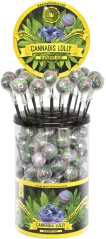 Cannabis Blueberry Haze Lollies — displeja konteiners (100 konfektes), 1800 g