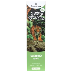 Canntropy CBNO Disposable Vape Pen Sour Tangie, CBNO 94% quality, 1 ml