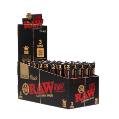 RAW Black King Size Cones 3-Pack (32pcs/display)