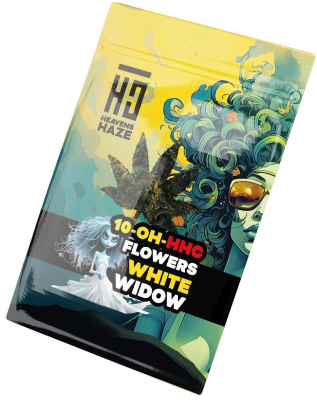 Heavens Haze 10-OH-HHC ziedi White Widow, 20% 10-OH-HHC, 1 g