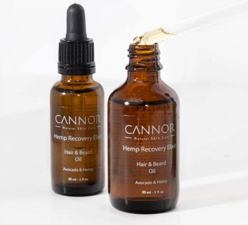 Cannor Nourishing and Soothing Elixir – Matu un bārdas eļļa, 50 ml
