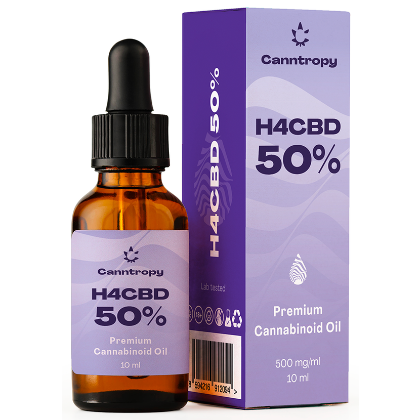Canntropy H4CBD Premium Cannabinoid Oil - 50 % H4CBD, 500 mg/ml, 10 ml