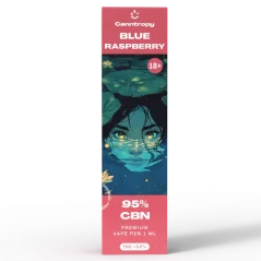 Canntropy CBN Vape Pen Blue Raspberry, 95 % CBN, 1ml