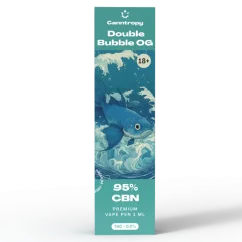Canntropy CBN Vape Pen Double Bubble OG, 1 ml, 95% CBN — displeja kaste 10 gab.